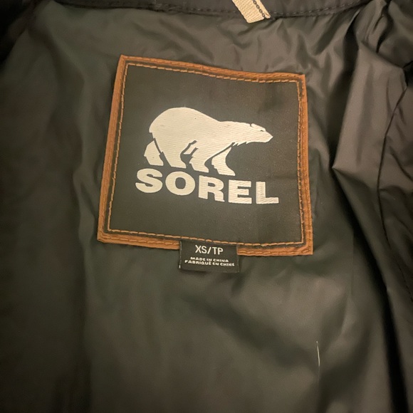 Sorel black goose down moto jacket. - Picture 11 of 16